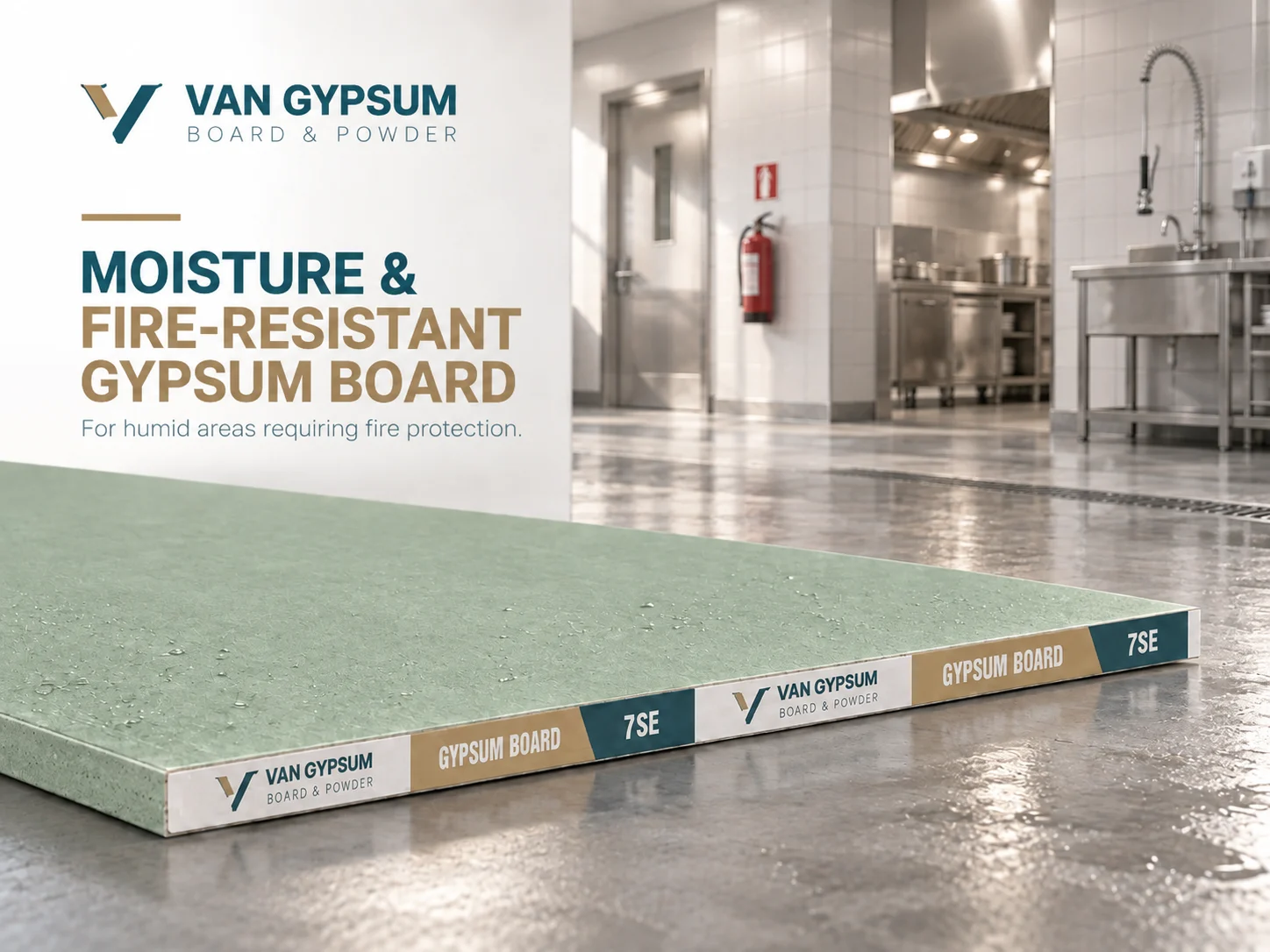 Water & fire-resistant board