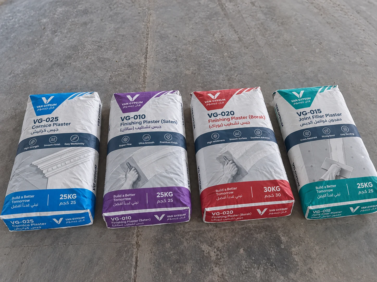 VAN GYPSUM cornice, finishing and joint filler plaster bags