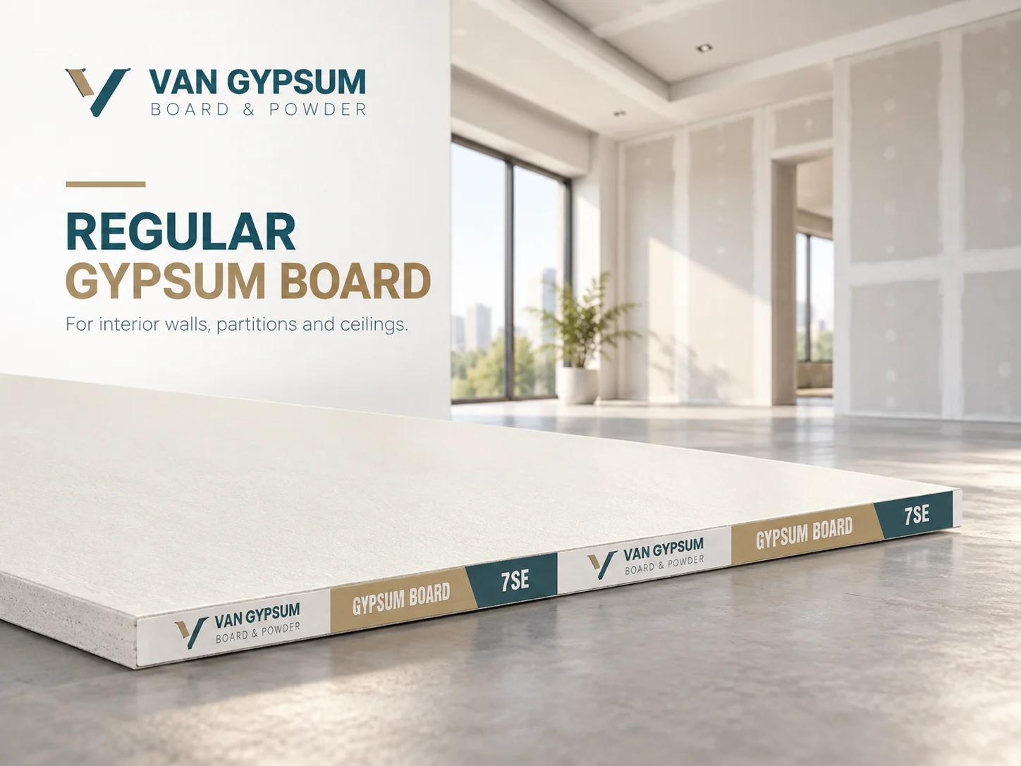 Regular gypsum board
